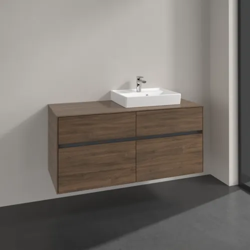 Bild von VILLEROY BOCH Collaro Waschbeckenunterschrank, 4 Auszüge, 1200 x 548 x 500 mm, Arizona Oak / Arizona Oak #C07200VH