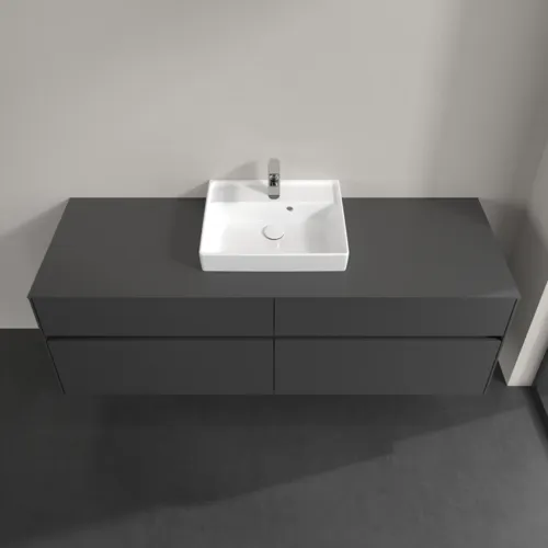 Bild von VILLEROY BOCH Collaro Waschbeckenunterschrank, mit Beleuchtung, 4 Auszüge, 1600 x 548 x 500 mm, Graphite / Graphite #C077B0VR