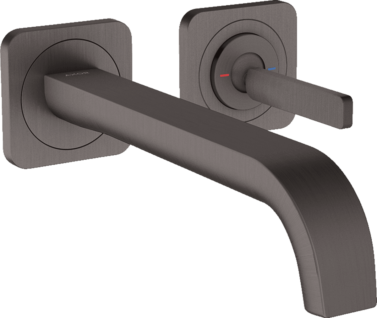 εικόνα του HANSGROHE AXOR Citterio E Single lever basin mixer for concealed installation wall-mounted with pin handle, spout 221 mm and escutcheons #36106340 - Brushed Black Chrome