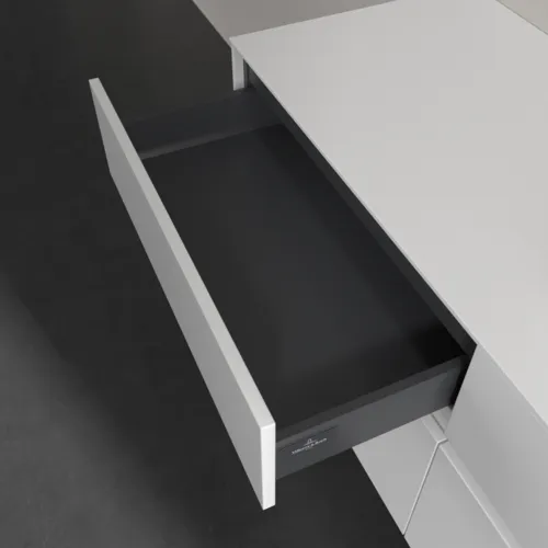 Picture of VILLEROY BOCH Collaro Vanity unit, with lighting, 4 pull-out compartments, 1400 x 548 x 500 mm, White Matt / White Matt #C075B0MS