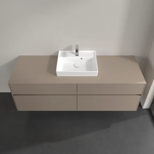 VILLEROY BOCH Collaro Waschbeckenunterschrank, mit Beleuchtung, 4 Auszüge, 1600 x 548 x 500 mm, Taupe / Taupe #C077B0VM, Bild 4