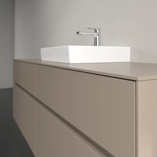VILLEROY BOCH Collaro Waschbeckenunterschrank, mit Beleuchtung, 4 Auszüge, 1600 x 548 x 500 mm, Taupe / Taupe #C077B0VM, Bild 6