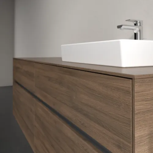 Bild von VILLEROY BOCH Collaro Waschbeckenunterschrank, 4 Auszüge, 1600 x 548 x 500 mm, Arizona Oak / Arizona Oak #C07900VH