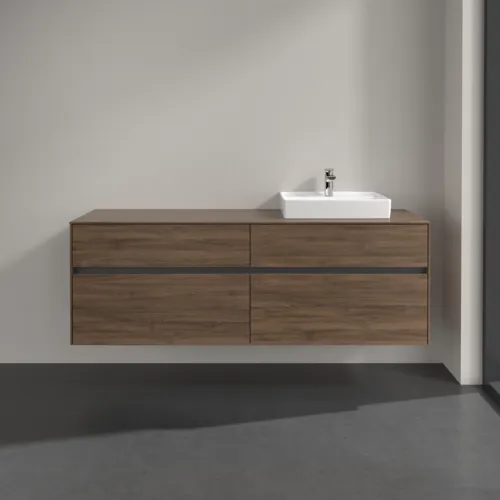 Bild von VILLEROY BOCH Collaro Waschbeckenunterschrank, 4 Auszüge, 1600 x 548 x 500 mm, Arizona Oak / Arizona Oak #C07900VH