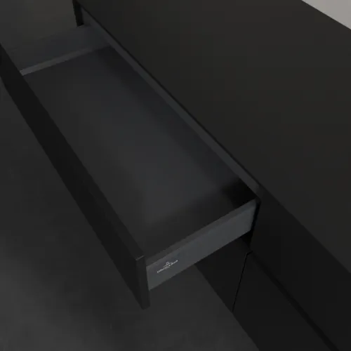 VILLEROY BOCH Collaro Waschbeckenunterschrank, 4 Auszüge, 1600 x 548 x 500 mm, Volcano Black / Volcano Black #C07900VL, Bild 7