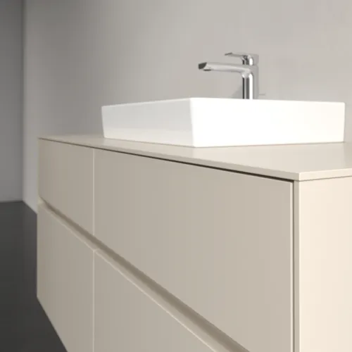 VILLEROY BOCH Collaro Waschbeckenunterschrank, mit Beleuchtung, 4 Auszüge, 1200 x 548 x 500 mm, Cashmere Grey / Cashmere Grey #C070B0VN, Bild 6