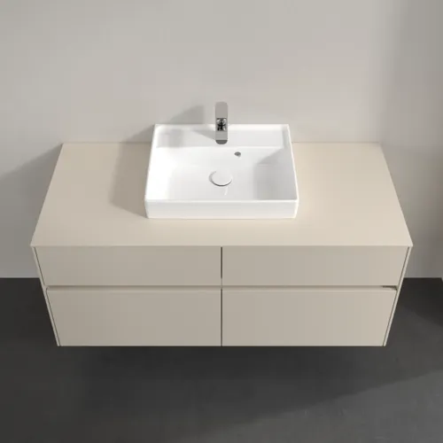 VILLEROY BOCH Collaro Waschbeckenunterschrank, mit Beleuchtung, 4 Auszüge, 1200 x 548 x 500 mm, Cashmere Grey / Cashmere Grey #C070B0VN, Bild 4