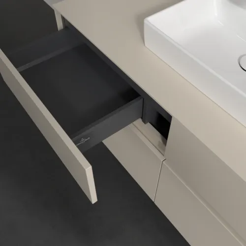 VILLEROY BOCH Collaro Waschbeckenunterschrank, mit Beleuchtung, 4 Auszüge, 1200 x 548 x 500 mm, Cashmere Grey / Cashmere Grey #C070B0VN, Bild 8