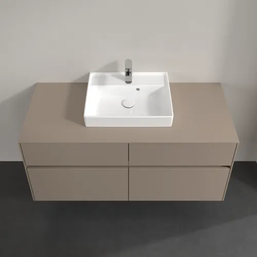 Bild von VILLEROY BOCH Collaro Waschbeckenunterschrank, mit Beleuchtung, 4 Auszüge, 1200 x 548 x 500 mm, Taupe / Taupe #C070B0VM
