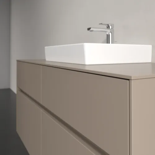 Bild von VILLEROY BOCH Collaro Waschbeckenunterschrank, mit Beleuchtung, 4 Auszüge, 1200 x 548 x 500 mm, Taupe / Taupe #C070B0VM