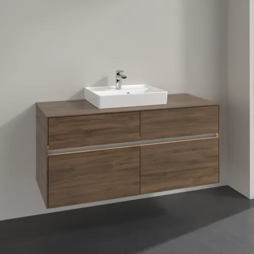 Bild von VILLEROY BOCH Collaro Waschbeckenunterschrank, mit Beleuchtung, 4 Auszüge, 1200 x 548 x 500 mm, Arizona Oak / Arizona Oak #C070B0VH