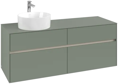 Obrázek VILLEROY BOCH Toaletní skříňka Collaro, 4 výsuvy, 1400 x 548 x 500 mm, Soft Green / Soft Green #C04600AF