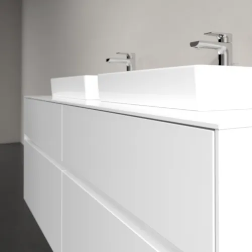 VILLEROY BOCH Collaro Waschbeckenunterschrank, 4 Auszüge, 1400 x 548 x 500 mm, Glossy White / Glossy White #C07600DH, Bild 5
