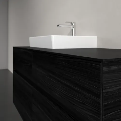 VILLEROY BOCH Collaro Waschbeckenunterschrank, mit Beleuchtung, 4 Auszüge, 1200 x 548 x 500 mm, Black Oak / Black Oak #C071B0AB, Bild 6