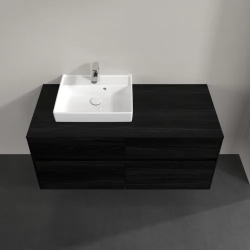 VILLEROY BOCH Collaro Waschbeckenunterschrank, mit Beleuchtung, 4 Auszüge, 1200 x 548 x 500 mm, Black Oak / Black Oak #C071B0AB, Bild 4