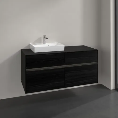 VILLEROY BOCH Collaro Waschbeckenunterschrank, mit Beleuchtung, 4 Auszüge, 1200 x 548 x 500 mm, Black Oak / Black Oak #C071B0AB, Bild 2