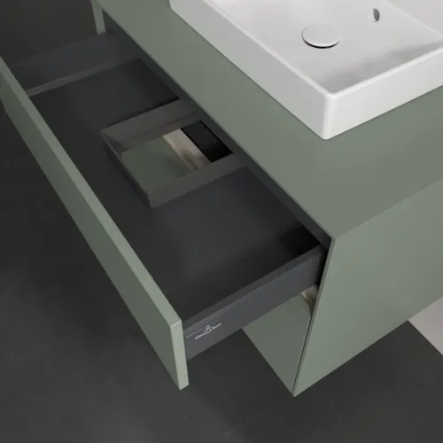 Obrázek VILLEROY BOCH Toaletní skříňka Collaro, 2 výsuvy, 800 x 548 x 500 mm, Soft Green / Soft Green #C06900AF