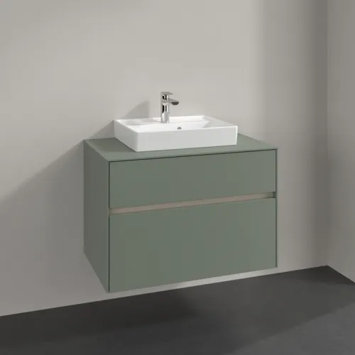 Obrázek VILLEROY BOCH Toaletní skříňka Collaro, 2 výsuvy, 800 x 548 x 500 mm, Soft Green / Soft Green #C06900AF