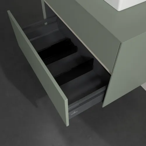 Obrázek VILLEROY BOCH Toaletní skříňka Collaro, 2 výsuvy, 800 x 548 x 500 mm, Soft Green / Soft Green #C06900AF