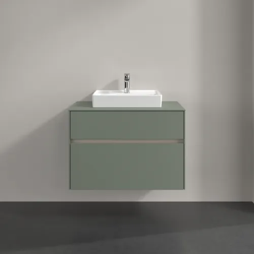 Obrázek VILLEROY BOCH Toaletní skříňka Collaro, 2 výsuvy, 800 x 548 x 500 mm, Soft Green / Soft Green #C06900AF