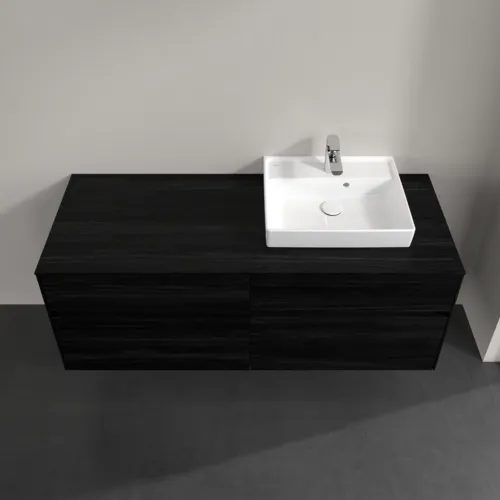 Bild von VILLEROY BOCH Collaro Waschbeckenunterschrank, 4 Auszüge, 1400 x 548 x 500 mm, Black Oak / Black Oak #C07500AB