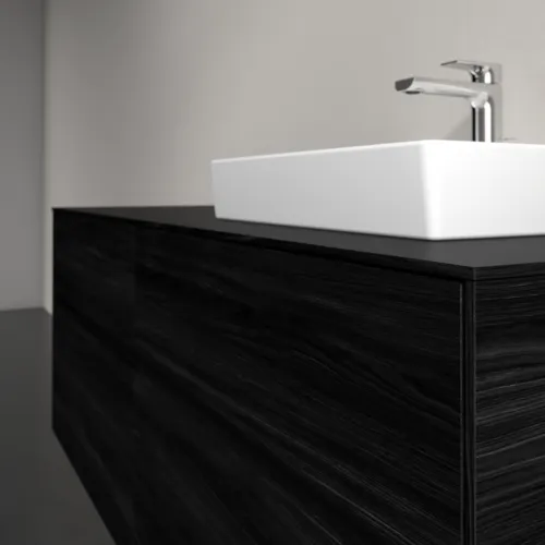 Bild von VILLEROY BOCH Collaro Waschbeckenunterschrank, 4 Auszüge, 1400 x 548 x 500 mm, Black Oak / Black Oak #C07500AB