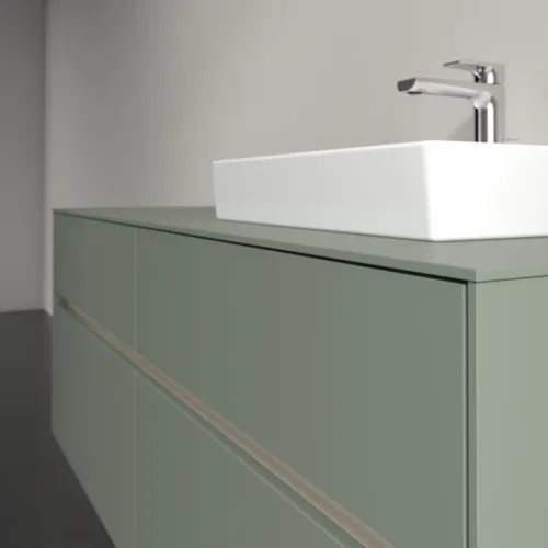 Bild von VILLEROY BOCH Collaro Waschbeckenunterschrank, 4 Auszüge, 1400 x 548 x 500 mm, Soft Green / Soft Green #C07500AF