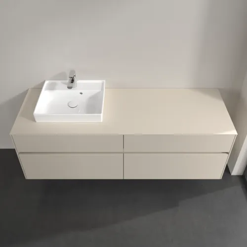 Bild von VILLEROY BOCH Collaro Waschbeckenunterschrank, mit Beleuchtung, 4 Auszüge, 1600 x 548 x 500 mm, Cashmere Grey / Cashmere Grey #C078B0VN