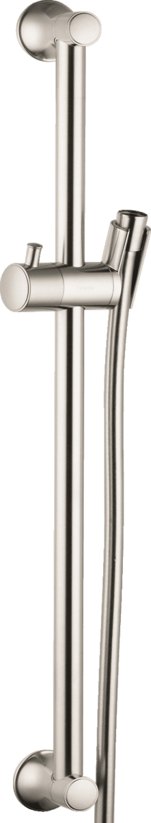 Зображення з  HANSGROHE Unica Shower bar Classic 65 cm with Sensoflex shower hose 160 cm Brushed Nickel 27617820