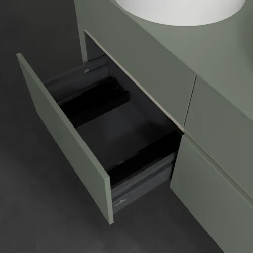 Bild von VILLEROY BOCH Collaro Waschbeckenunterschrank, mit Beleuchtung, 4 Auszüge, 1200 x 548 x 500 mm, Soft Green / Soft Green #C044B0AF