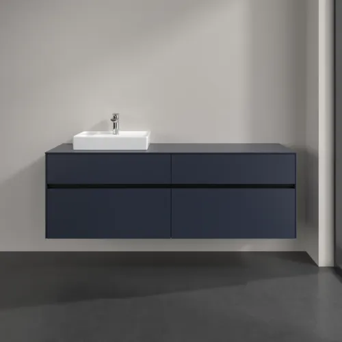 Bild von VILLEROY BOCH Collaro Waschbeckenunterschrank, mit Beleuchtung, 4 Auszüge, 1600 x 548 x 500 mm, Marine Blue / Marine Blue #C078B0VQ