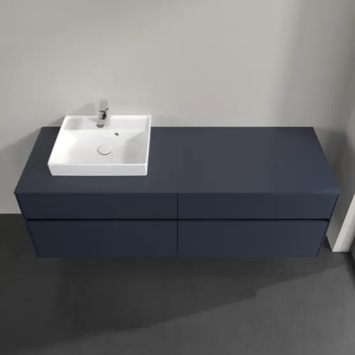 Bild von VILLEROY BOCH Collaro Waschbeckenunterschrank, mit Beleuchtung, 4 Auszüge, 1600 x 548 x 500 mm, Marine Blue / Marine Blue #C078B0VQ