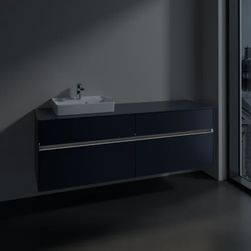 Bild von VILLEROY BOCH Collaro Waschbeckenunterschrank, mit Beleuchtung, 4 Auszüge, 1600 x 548 x 500 mm, Marine Blue / Marine Blue #C078B0VQ