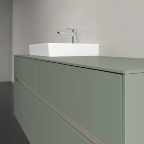 Obrázek VILLEROY BOCH Collaro Vanity unit, with lighting, 4 pull-out compartments, 1400 x 548 x 500 mm, Soft Green / Soft Green #C074B0AF