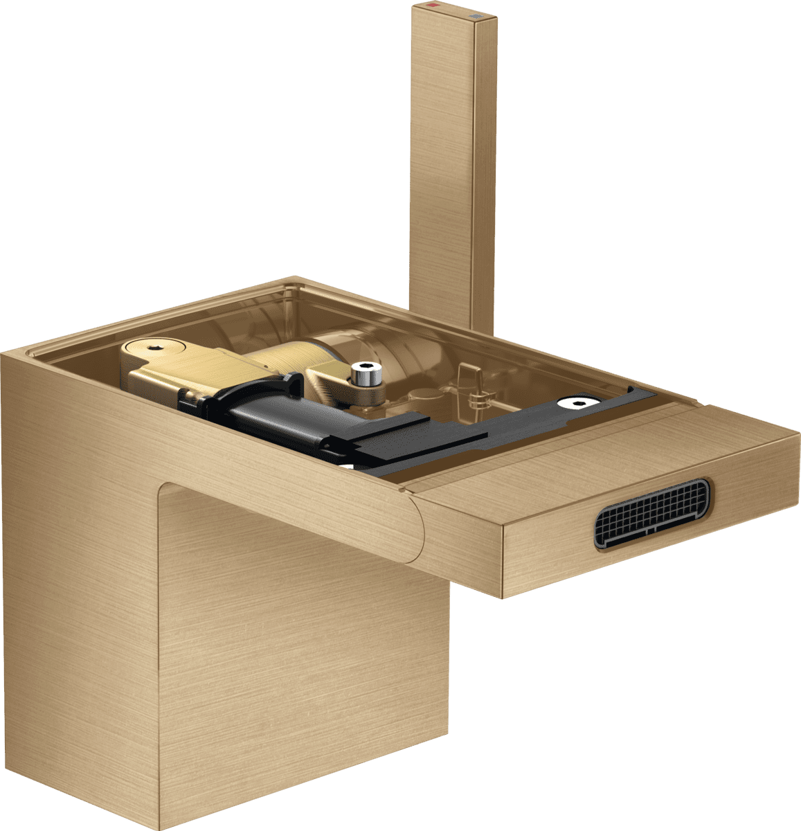 HANSGROHE AXOR MyEdition Einhebel-Bidetmischer mit Push-Open Ablaufgarnitur ohne Platte #47212140 - Brushed Bronze
