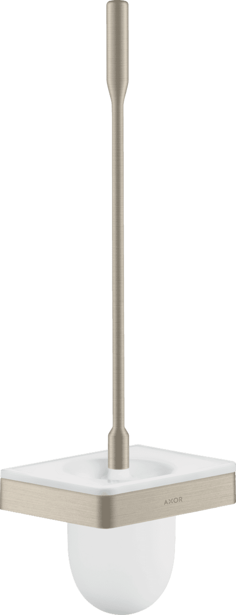 HANSGROHE AXOR Universal Softsquare Toilettenbürstenhalter Wandmontage #42835820 - Brushed Nickel