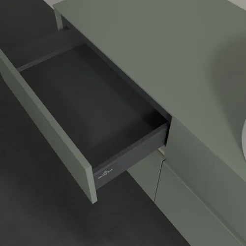 Bild von VILLEROY BOCH Collaro Waschbeckenunterschrank, mit Beleuchtung, 4 Auszüge, 1200 x 548 x 500 mm, Soft Green / Soft Green #C043B0AF
