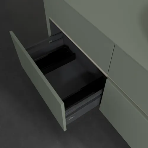 Bild von VILLEROY BOCH Collaro Waschbeckenunterschrank, mit Beleuchtung, 4 Auszüge, 1200 x 548 x 500 mm, Soft Green / Soft Green #C043B0AF