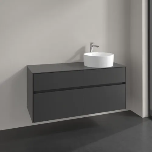 VILLEROY BOCH Collaro Waschbeckenunterschrank, 4 Auszüge, 1200 x 548 x 500 mm, Graphite / Graphite #C04300VR, Bild 2