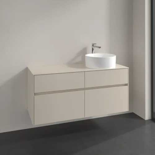 VILLEROY BOCH Collaro Waschbeckenunterschrank, 4 Auszüge, 1200 x 548 x 500 mm, Cashmere Grey / Cashmere Grey #C04300VN, Bild 2