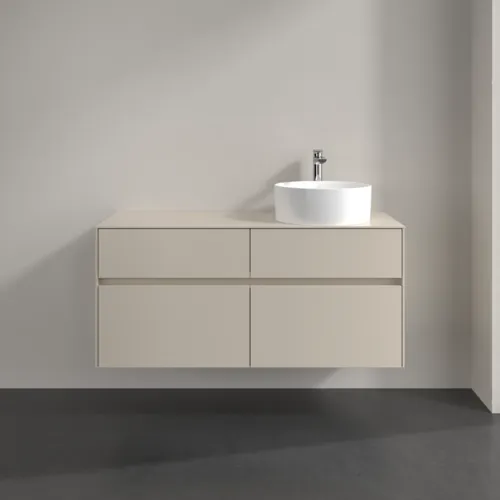 VILLEROY BOCH Collaro Waschbeckenunterschrank, 4 Auszüge, 1200 x 548 x 500 mm, Cashmere Grey / Cashmere Grey #C04300VN, Bild 3