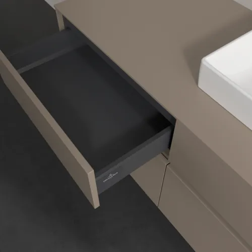 Obrázek VILLEROY BOCH Toaletní skříňka Collaro, s osvětlením, 4 výsuvy, 1200 x 548 x 500 mm, taupe / taupe #C072B0VM