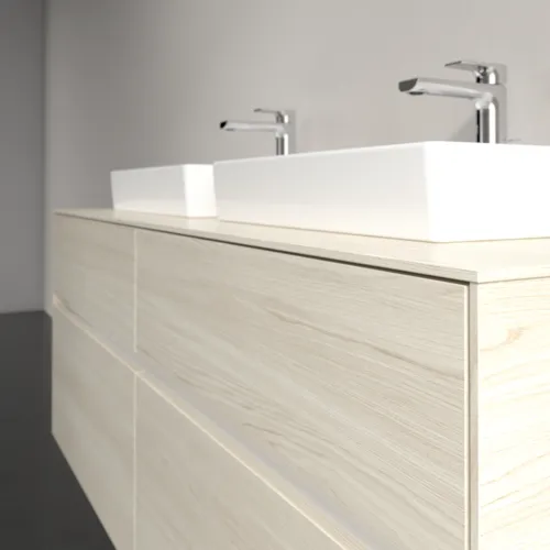 Bild von VILLEROY BOCH Collaro Waschbeckenunterschrank, 4 Auszüge, 1400 x 548 x 500 mm, White Oak / White Oak #C07600AA