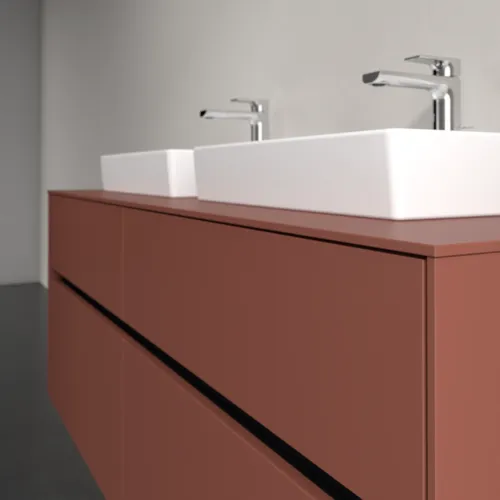 Bild von VILLEROY BOCH Collaro Waschbeckenunterschrank, 4 Auszüge, 1400 x 548 x 500 mm, Wine Red / Wine Red #C07600AH