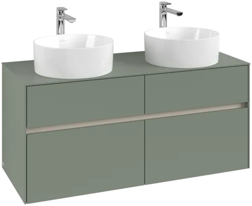 Obrázek VILLEROY BOCH Toaletní skříňka Collaro, 4 výsuvy, 1200 x 548 x 500 mm, Soft Green / Soft Green #C04400AF