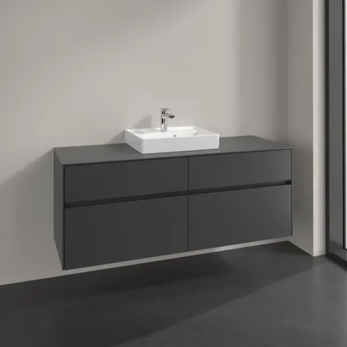 Bild von VILLEROY BOCH Collaro Waschbeckenunterschrank, 4 Auszüge, 1400 x 548 x 500 mm, Graphite / Graphite #C07300VR