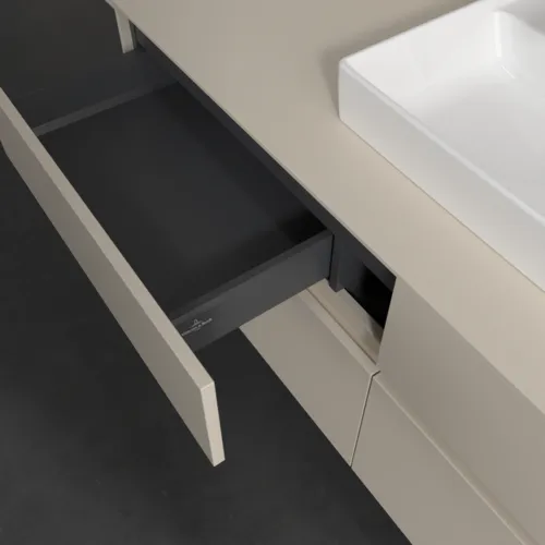 Picture of VILLEROY BOCH Collaro Vanity unit, 4 pull-out compartments, 1400 x 548 x 500 mm, Cashmere Grey / Cashmere Grey #C07300VN