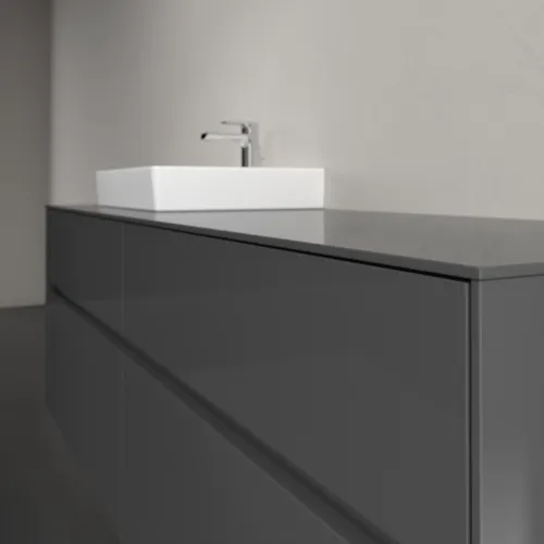 VILLEROY BOCH Collaro Waschbeckenunterschrank, 4 Auszüge, 1600 x 548 x 500 mm, Glossy Grey / Glossy Grey #C07800FP, Bild 5