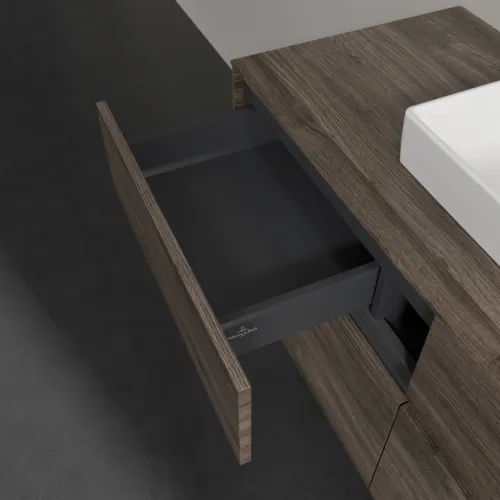 Bild von VILLEROY BOCH Collaro Waschbeckenunterschrank, mit Beleuchtung, 4 Auszüge, 1200 x 548 x 500 mm, Stone Oak #C070B0RK