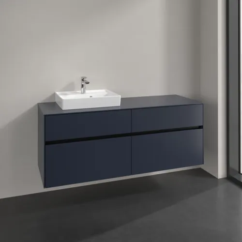 Bild von VILLEROY BOCH Collaro Waschbeckenunterschrank, 4 Auszüge, 1400 x 548 x 500 mm, Marine Blue / Marine Blue #C07400VQ